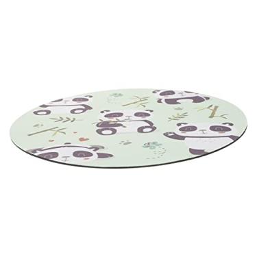 Imagem de COOPHYA tapete de rato lindo bloco rosa mousepads para mesa os sócios tapete redondo natal mouse pads para mesa apoio de pulso para mouse pad Desenho animado bloco de escritório borracha