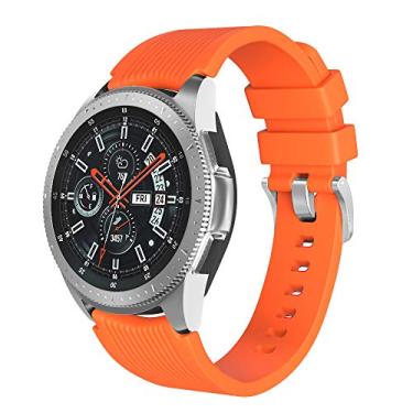 Imagem de Pulseira extra para Samsung Gear S3/ Galaxy Watch 46mm (Laranja Rajado)