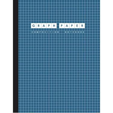 Imagem de Caderno GridLines: Caderno de composição de papel milimetrado para crianças, papel milimetrado para estudantes de matemática e ciências, pautado em quádruplo (110 páginas, 21 x 28)