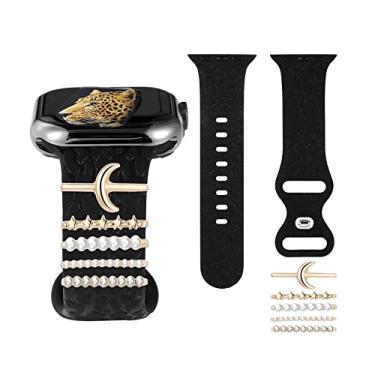 Imagem de Berloques de pulseira de relógio para Apple decorativos, relógio inteligente de 38 mm, 40 mm, 41 mm, 42 mm, 44 mm e 45 mm, compatível com iWatch séries 7, 6, 5, 4, 3, 2 e 1, acessórios de pulseira de