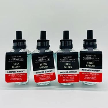 Imagem de Bath & Body Works Refil de fragrância WallFlowers 22,7 g, pacote com 4 (bálsamo fresco)