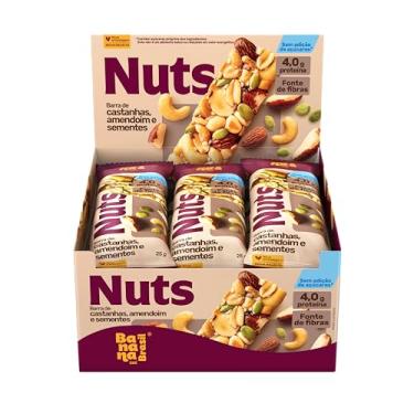Imagem de Banana Brasil - Barra De Castanhas Nuts E Sementes - (12 unidades de 25g)