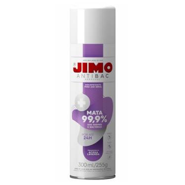 Imagem de JIMO Antibac Desifentante Mata 99,9% das Bactérias Vírus e Fungos Agindo por 24h Remove Mau Odor dos Pets Lixo e Tabaco Acqua Lavanda 300ml