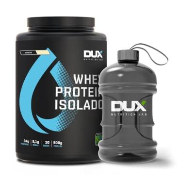 Imagem de Whey Protein Isolado Capuccino Pote 900g + Mini Galão 1,8L – Ganho Muscular – Baixo Teor de Carboidratos – Dux Human Health