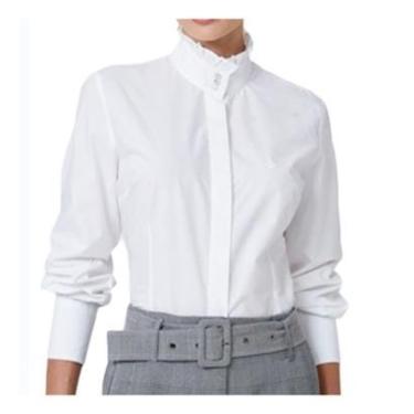 Imagem de Camisa Feminina Dudalina ML Slim Gola Babado-Feminino