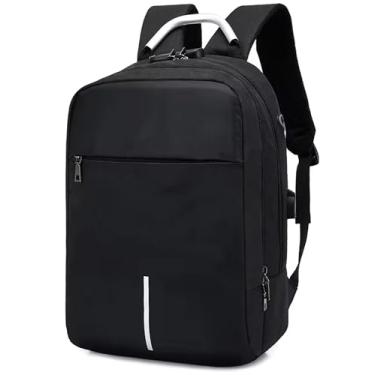 Imagem de Mochila Notebook Executiva Reforçada Impermeável Masculina e Feminina Com Usb Para Escola Trabalho Faculdade Viagem Com Design Slim Resistente e Moderna (Preta)