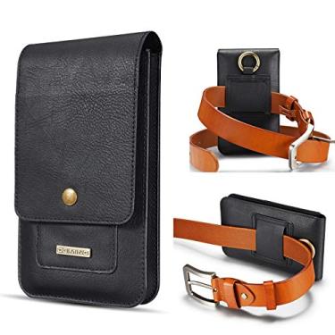 Imagem de Bolsa de Cintura Coldre de telefone celular de couro real para Samsung Galaxy S20 Fe 5G, S20 + 5G, Note10 Lite, Note20, Note20 Ultra 5G, S21. Ultra 5G, S21 + 5G, Caixa de bolsa de cinto de pacote de c