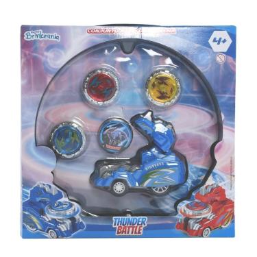 Imagem de Pião de Batalha 4 Piões, Lançador e Arena - Brinkzania