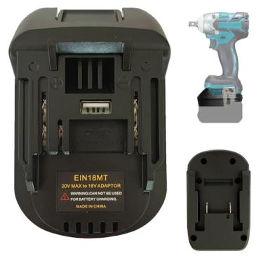 Imagem de Adaptador de bateria para conversor de bateria de lítio Einhell 18V para Makita 18V BL1830 BL1840 BL1850 bateria ferramentas sem fio broca EIN18MT