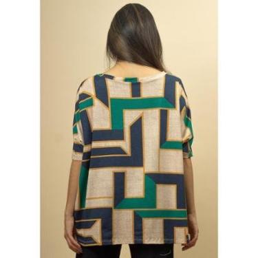 Imagem de Blusa Ampla  Morcego Manga Longa Chapada de Areia - Único-Feminino