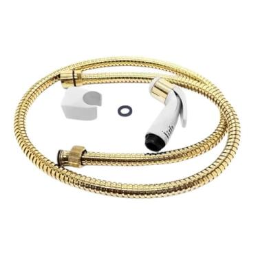 Imagem de Flexível Dourado Deca 1,2m Com Ducha e Suporte - 4260KIT100