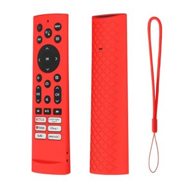 Imagem de JCMOYUTY Capa de silicone para controle remoto de voz Hisense ERF3A90 para U7G U8 U9G Series 4K ULED, manga preta