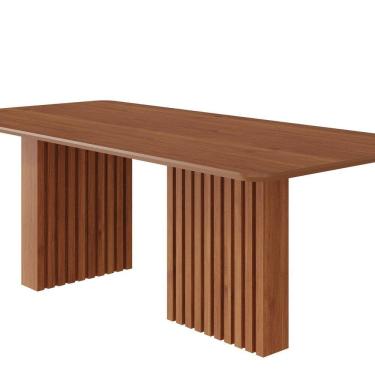 Imagem de Mesa para Sala de Jantar Ester 210cm Retangular sem Vidro Cinamomo