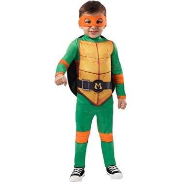 Imagem de InSpirit Designs Teenage Mutant Ninja Turtles Toddler Classic Michelangelo Costume | Officially Licensed | 2T-4T | Costume Accessory | Group Costume, XS