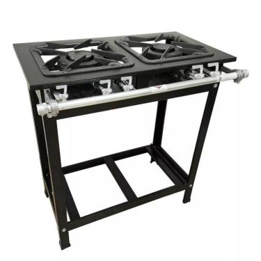 Imagem de Fogao 2 Bocas 30X30cm Glp Cfzs203 Silver Perfil 5cm Pe Cefaz