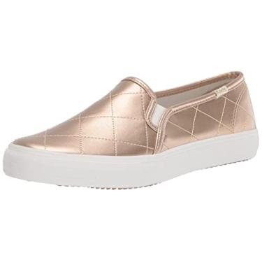 Imagem de Keds Tênis feminino de poliuretano acolchoado Double Decker, Dourado, 5