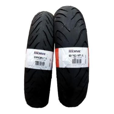 Imagem de Par Pneu Technic 110/70-16 + 130/70-16 Sportr Citycom Sh300i - Promo