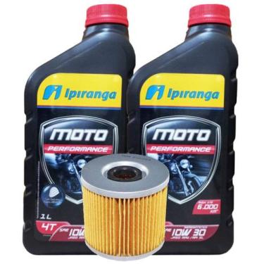 Imagem de Kit Troca Oleo Honda Xre 300 Cbx 250 Twister 2 Litros - IPIRANGA