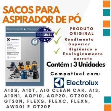Imagem de Saco de Aspirador P/ ELECTROLUX AGP20 Limpeza Profissional