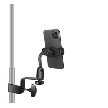 Imagem de Suporte P/Celular Em Pedestal Para Microfone,Samsung,Iphone - Aj Som A