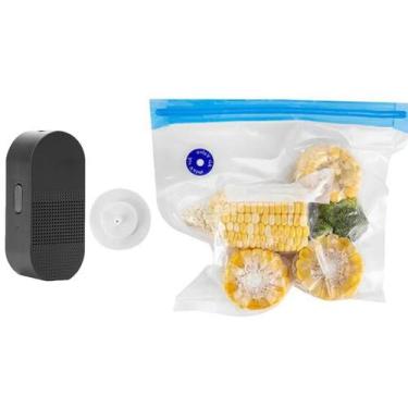 Imagem de Seladora A Vacuo Conserva Alimentos 2 Em 1 Bomba de Ar Sacos Reutiliza