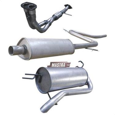 Imagem de Kit Escap Tubo + Abafador + Traseiro Palio Weekend 1.0 98 01 - ScapJá