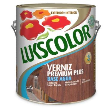 Imagem de Verniz para madeira incolor brilhante base agua interior 3,6l  - LUKSC