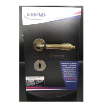 Imagem de Fechadura porta interna lily imab antique ouro velho aq quarto sala co