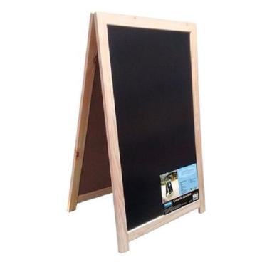 Imagem de Lousa Preta Cavalete Gourmet Dupla Face Bar 100x60cm - 01 un - Não inf