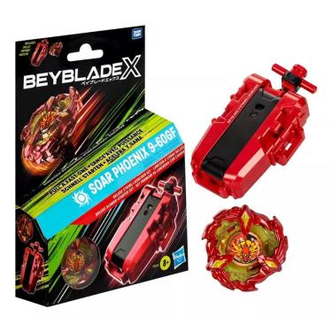 Imagem de Beyblade X Soar Phoenix 9-60GF Kit Premium Deluxe C/ lançador a corda - Hasbro 