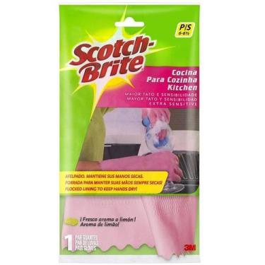 Imagem de Luva para Cozinha SCOTCH-BRITE TAM P Rosa 3M