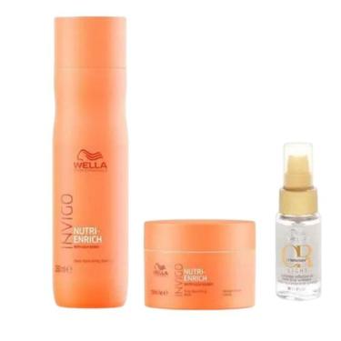 Imagem de Nutri Enrich Shampoo, Máscara e Oil Reflections Light - Wella Professi
