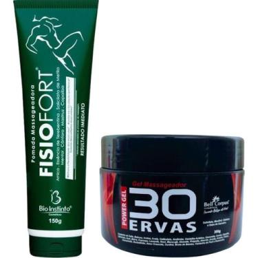Imagem de Kit Gel 30 Ervas Power 300G + Pomada Massageadora Fisiofort - Bio Inst