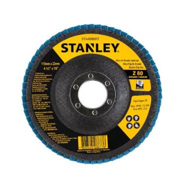 Imagem de Disco Flap Fibra Con 4-1/2x 7/8 Stanley STA4080FZ