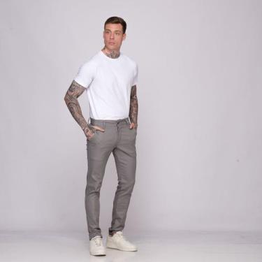 Imagem de Calça Masculina Bolso Embutido Calça Alfaiataria Masculina - Execução 