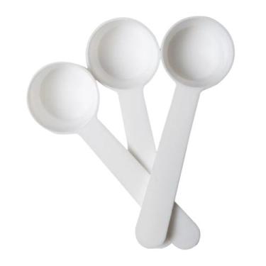 Imagem de Kit 3 Colheres Plástico Cronograma Capilar 15ml Marco Boni, Branco