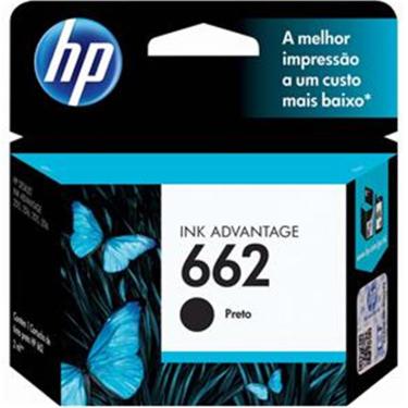 Imagem de Cartucho HP 662 Preto 2ML - CZ103AB