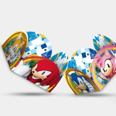 Imagem de 100 Forminhas para doces decoração festa Sonic aniversário - Regina fe