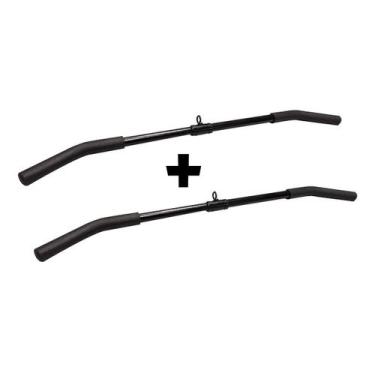 Imagem de Kit 02 Barras Puxador Costas Pulley 1 Mt Profissional Academia - Rei d