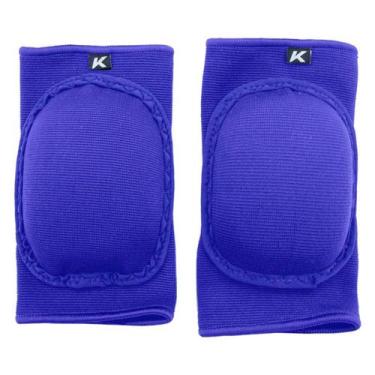 Imagem de Cotoveleira Goleiro De Futsal Kanxa Profissional, G, Azul