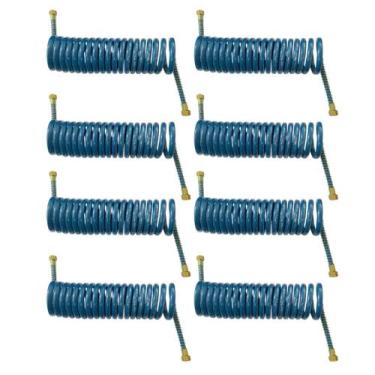 Imagem de 8 Mangueira Espiral Carreta Para Freio A Ar Caminhão Azul 5,5mts - TOP
