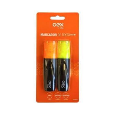 Imagem de Marcador De Texto Oex Office Mtx20 Laranja E Amarelo