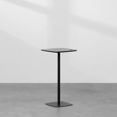 Imagem de Mesa Lateral Haste 30cmx30cm  Preto - Abra Cadabra