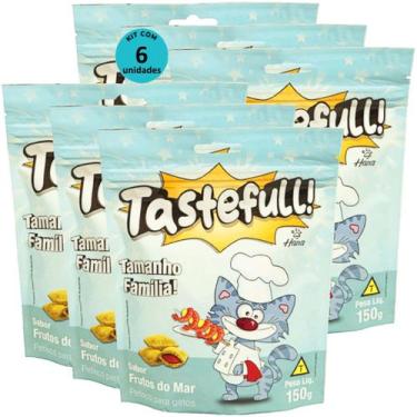 Imagem de Hana Tastefull Nuggets Para Gatos Frutos do Mar 150g Kit 6 un - Hana H