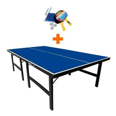 Imagem de Mesa ping pong especial mdf 18mm - klopf - 1019 + kit tênis de mesa - 
