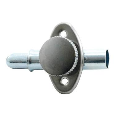 Imagem de Fecho Pino Batom Segurança P/ Porta E Janela Aliança Cromado, Cromado