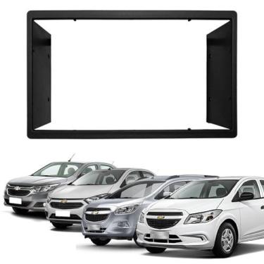 Imagem de Moldura Central Painel Cobalt Onix Spin Prisma Dvd 2Din Multimídia - L