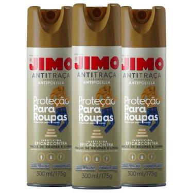Imagem de 3un Jimo Aero Anti-traça Para Roupas E Livros 300ml
