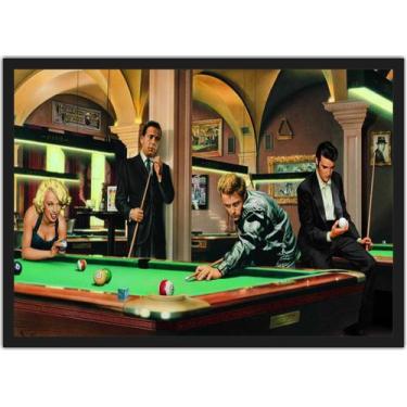 Imagem de Quadro Decorativo Sinuca Bilhar Marilyn Monroe Decorações Salas Quarto