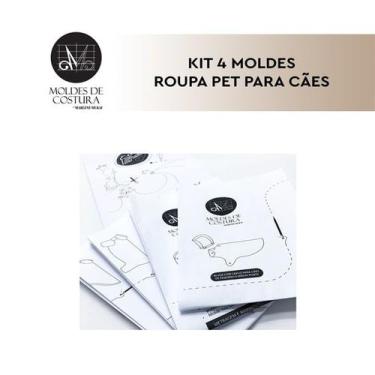 Imagem de Kit 4 moldes roupa pet para cães - Marlene Mukai - EDITORA CLUBE DA CO